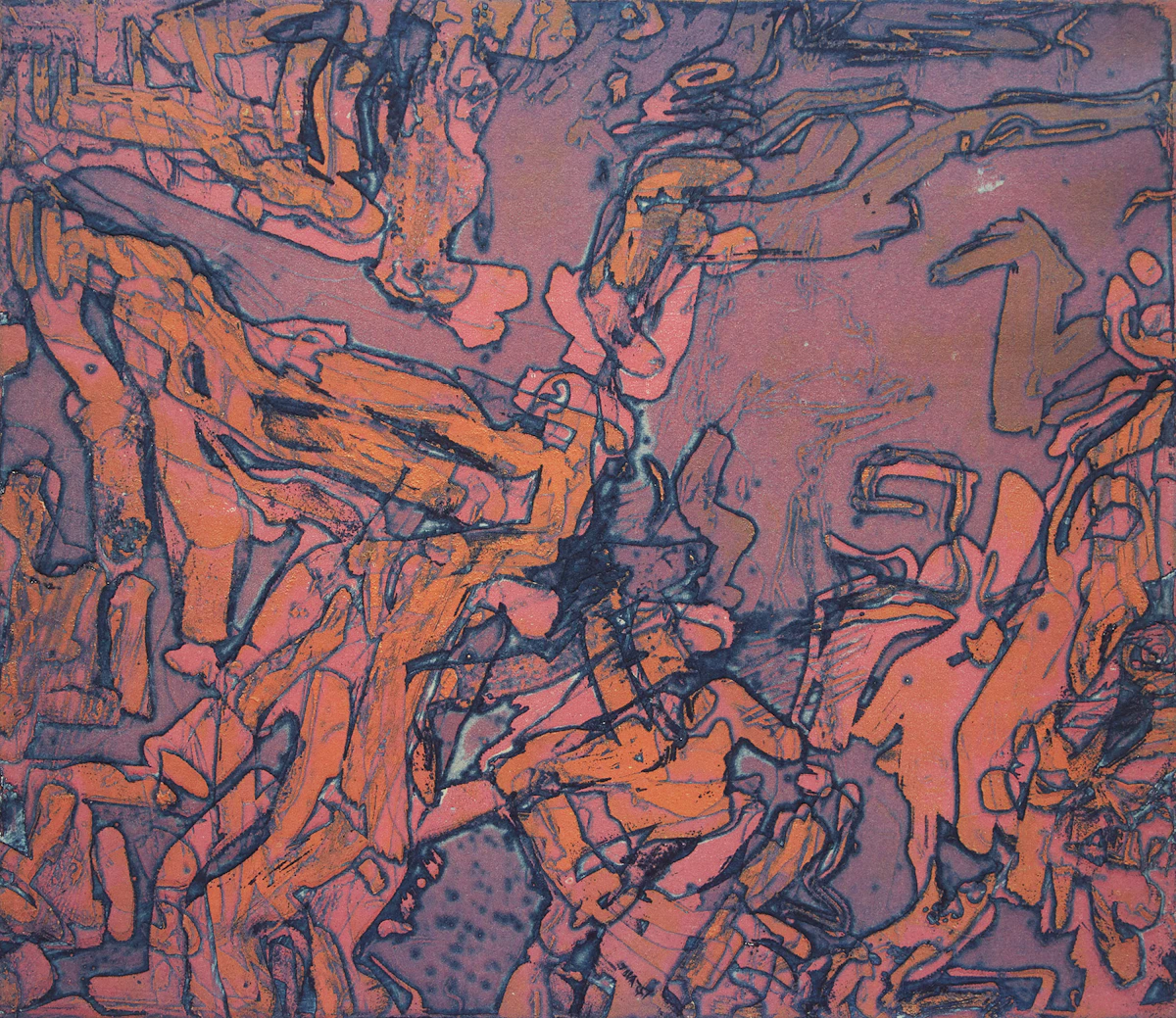 Robert Savoie, Fete Foraine, lithograph, 1965
