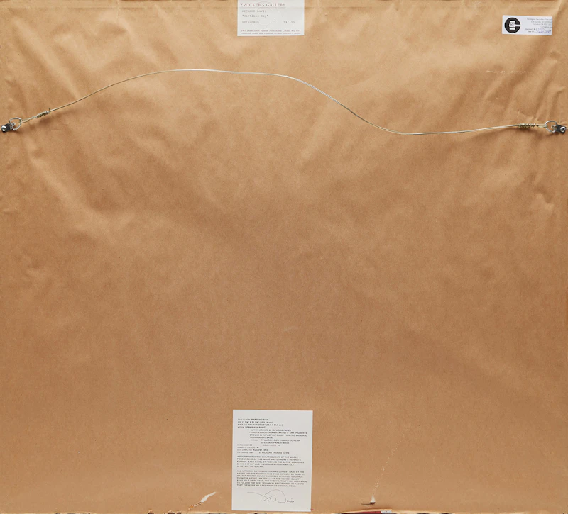 Richard Thomas Davis, Hartling Bay, screenprint in colour, 1993 - view 3