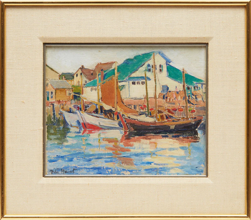 Rita Mount, Anse a Beauquils, oil on canvas board - view 2