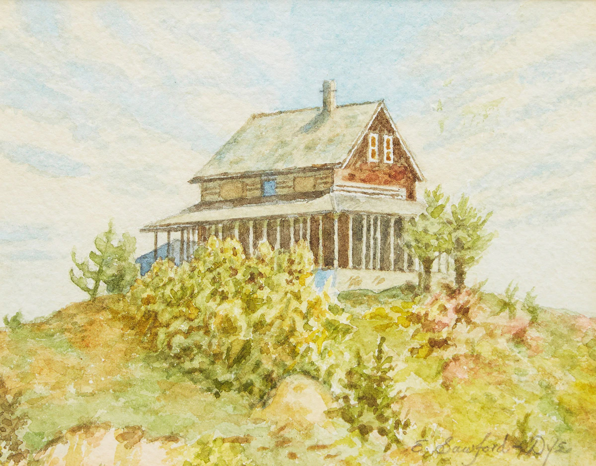 Ernest Sawford Dye, House of Canadian Poet Wm. Henry Drummond, watercolour