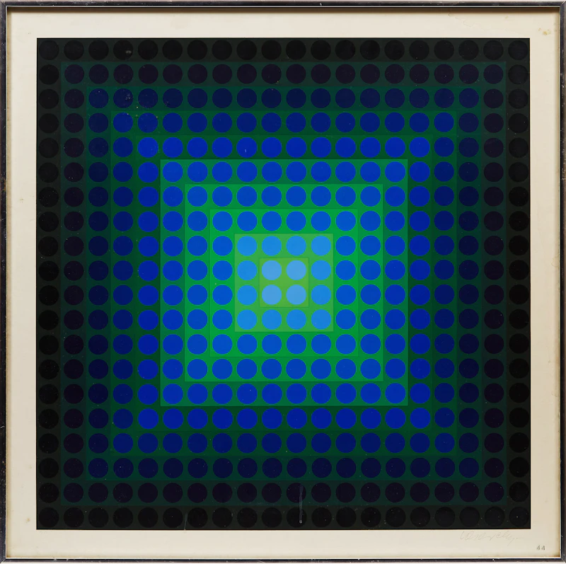 Victor Vasarely, Permutations no. 3, serigraph - view 2