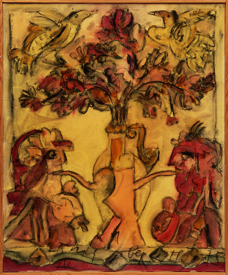 Norman Laliberté, The Calm and Quiet Season, mixed media on canvas - view 2