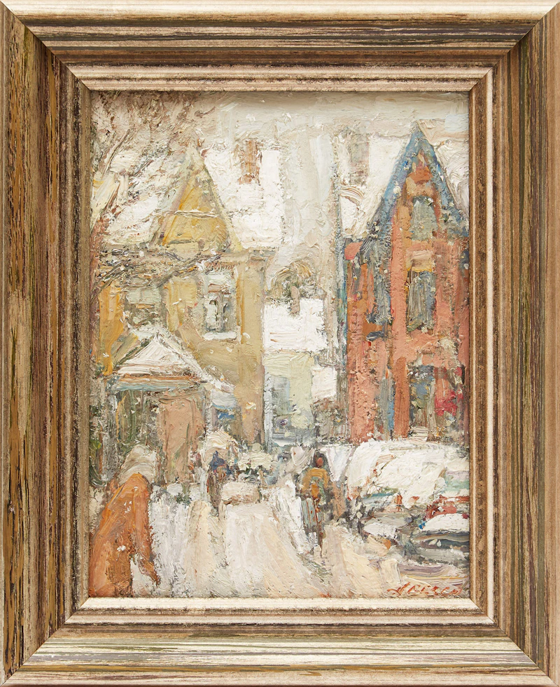 Donald Besco, Winter Near Kensington , oil on board, circa 2010 - view 2