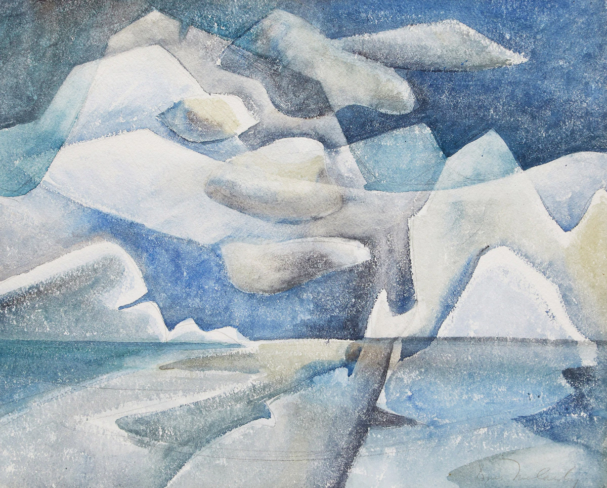 Doris Jean McCarthy, Iceberg Fantasy, watercolour