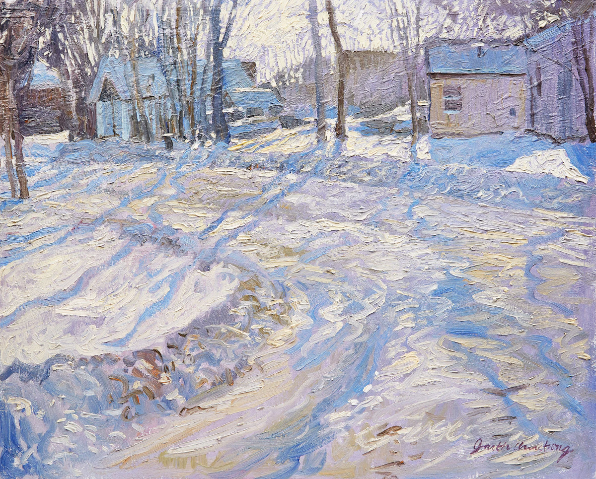 Garth Armstrong, Winter Landscape, oil on canvas