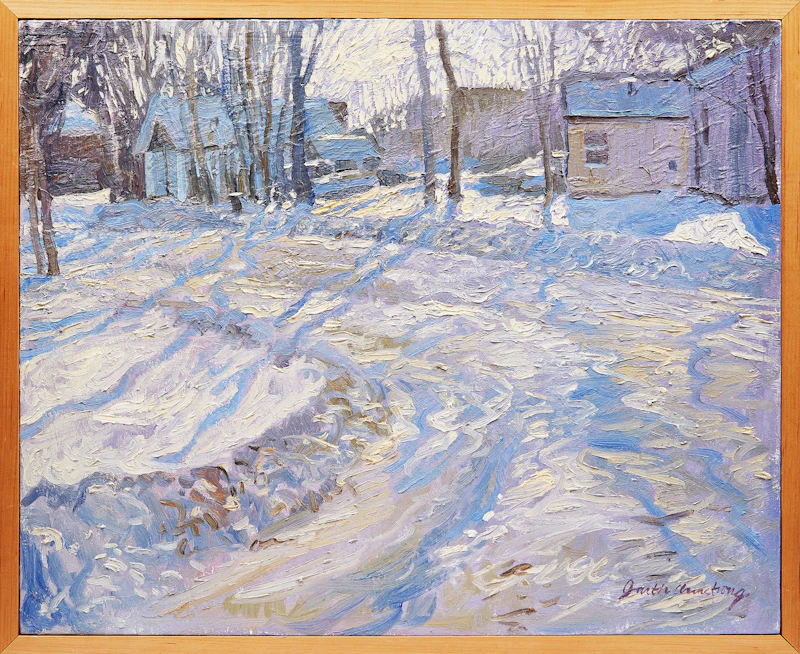Garth Armstrong, Winter Landscape, oil on canvas - view 2