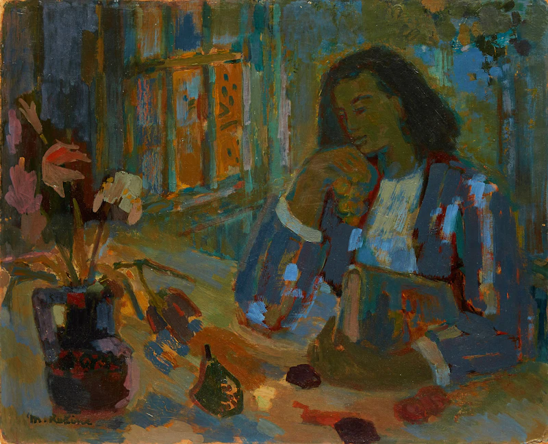 Girl at the Table by Marthe Rakine