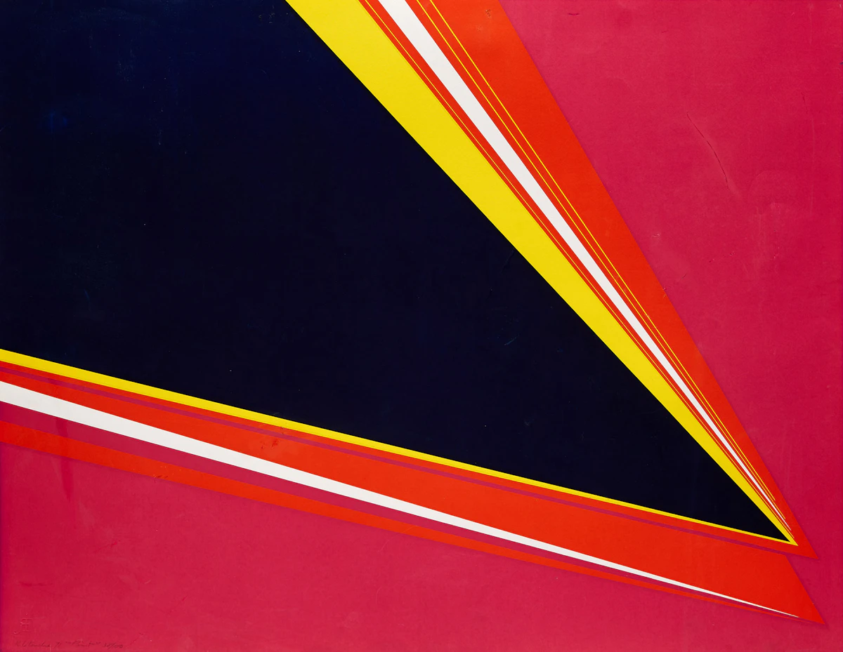 Rita Letendre, Point, colour serigraph, 1971