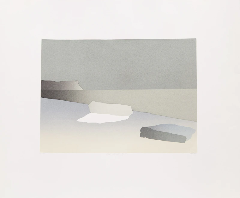 Toni Onley, Silver Shore, Japan, colour serigraph - view 2
