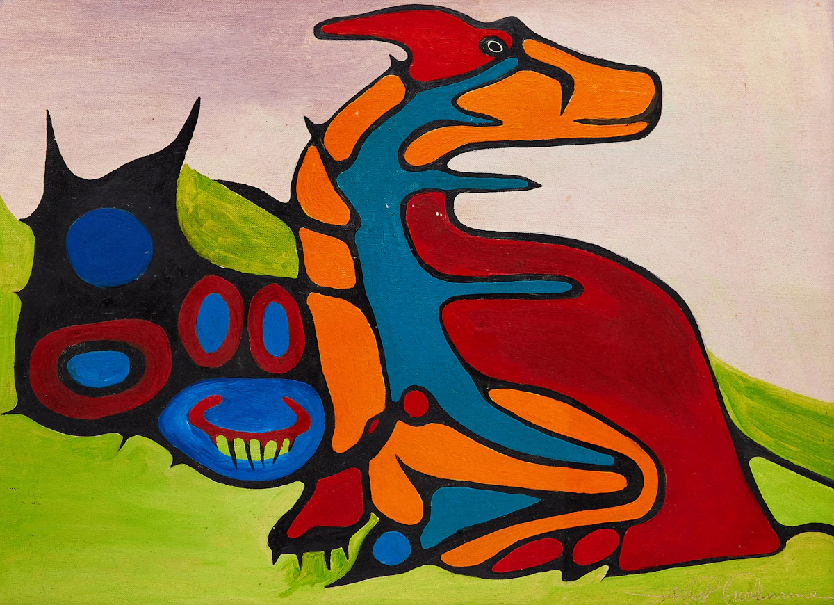 Noel Ducharme, Dog Lake Area, acrylic on canvas board