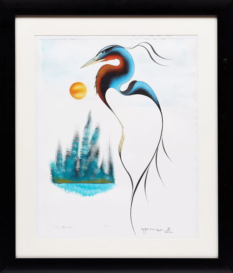 Garnet Tobacco, The Otherside / Heron, watercolour - view 2