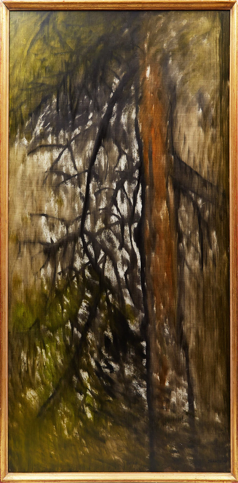 Burrell Swartz, Tracery #I, oil on board, 1963 - view 2