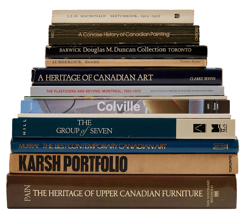 Selection of Thirteen Books on Canadian Art and Canadiana by Books and Reference