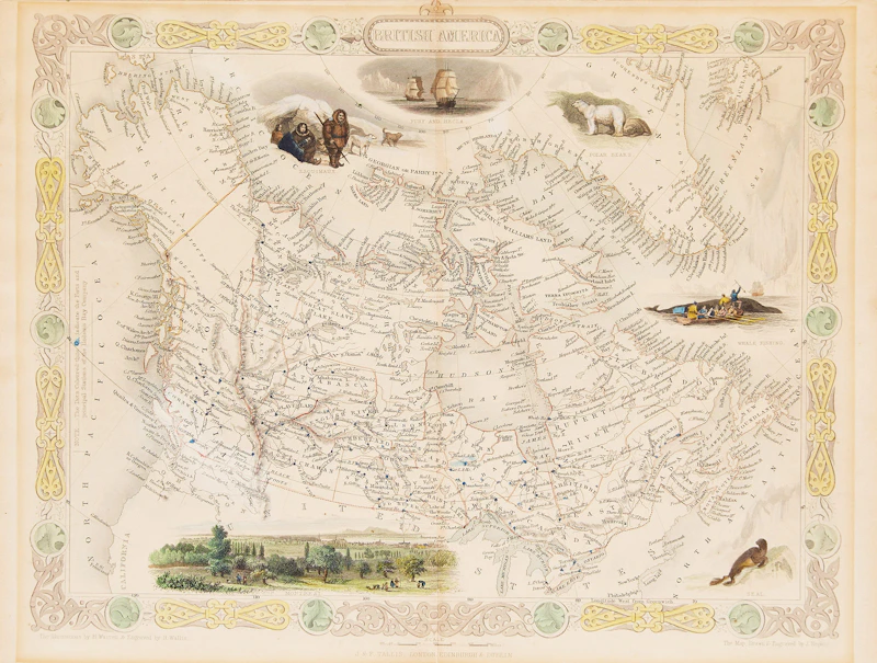 Three Historical Maps by John Tallis