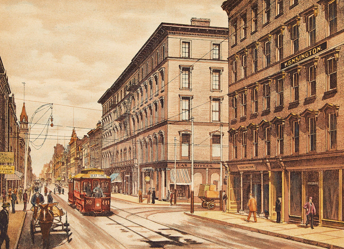 Hough and Harris Co. Ltd., Six Historical Prints, mounted to card