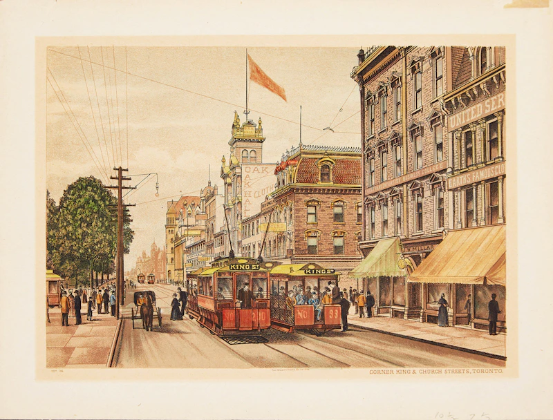 Hough and Harris Co. Ltd., Six Historical Prints, mounted to card - view 11