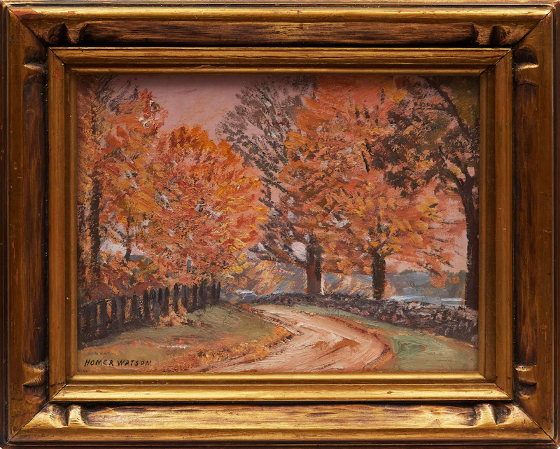 Homer Ransford Watson, Road to Gault, oil on board, 1925 - view 2