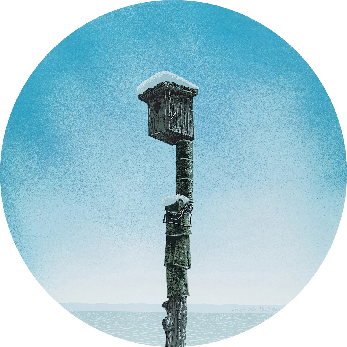 Ronald William Bolt, Rice Lake Totem , colour serigraph, 1978