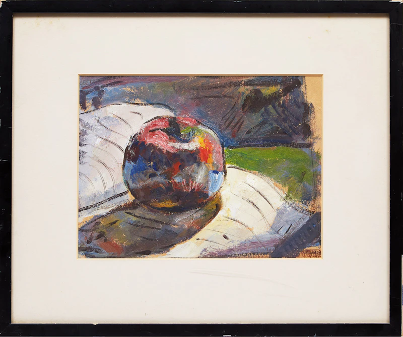 Edward L. Loper, Apple Study, oil on paper - view 2