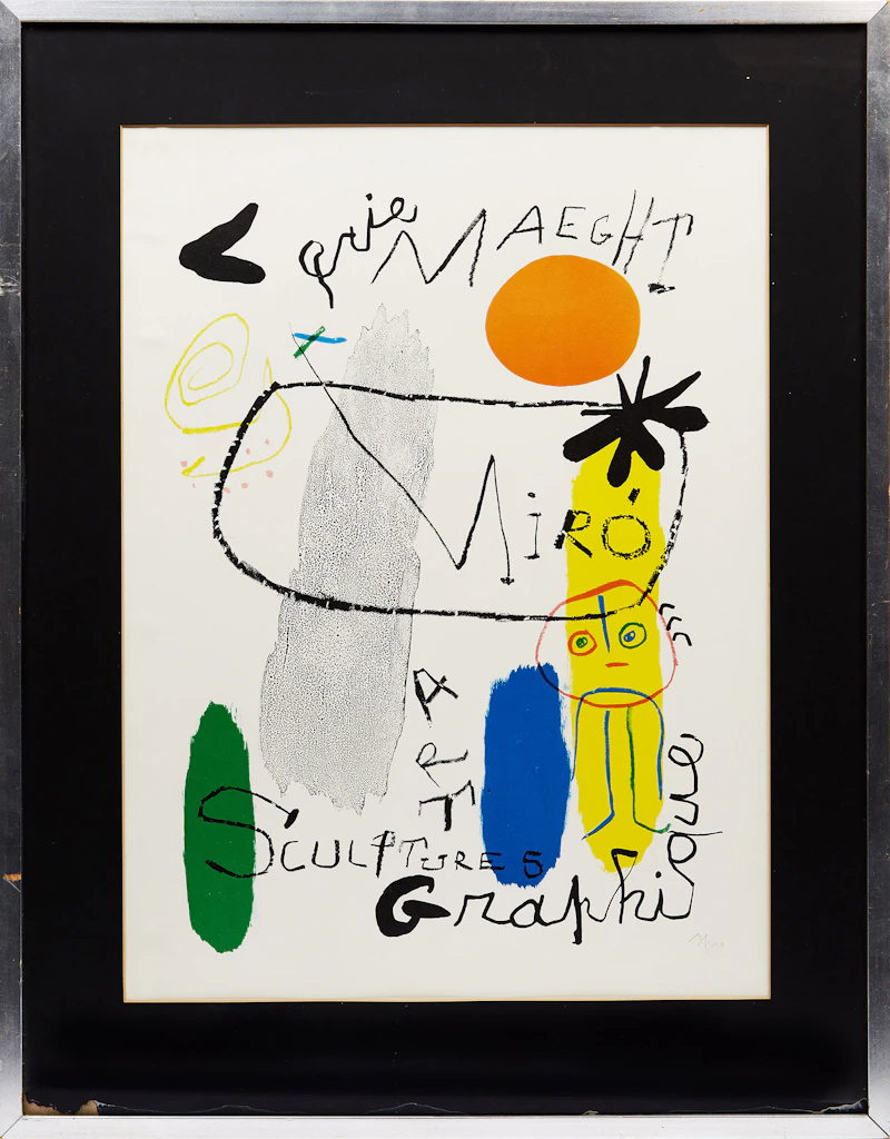 Joan Miró, Galerie Maeght, lithograph in colours - view 2