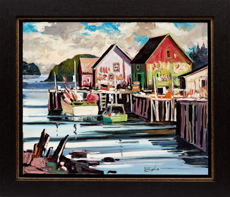 Bruno Côté, Pret pour le Houard, oil on board, 1988 - view 2