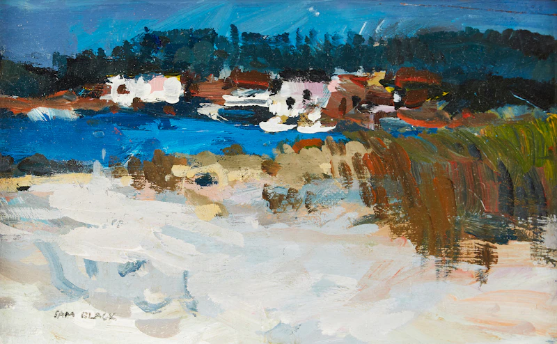 Sam Black, Tofino, B.C., oil on board - view 1