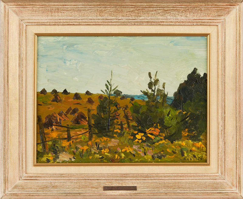 William Goodridge Roberts, Paysage, oil on board - view 2