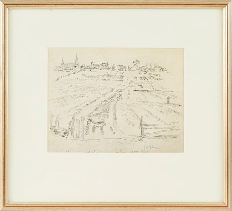 Alexander Young Jackson, Cacouna Village with Melting Snow, photolithograph - view 2