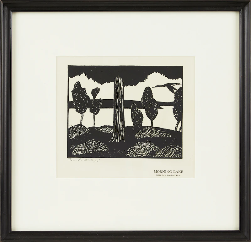 Thoreau MacDonald, Morning Lake; Northern Summer; Harvest; Autumn-Farmhouse, four lithographs - view 2
