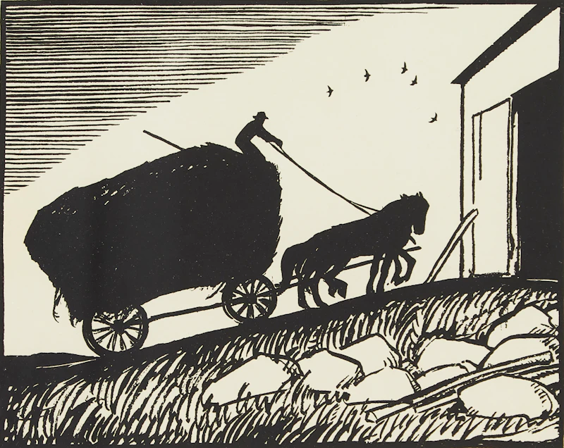 Thoreau MacDonald, Morning Lake; Northern Summer; Harvest; Autumn-Farmhouse, four lithographs - view 7