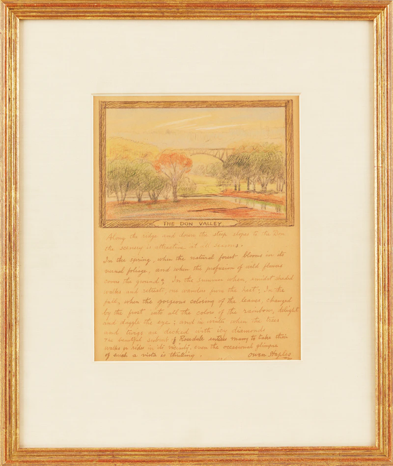 Owen Staples, The Don Valley, coloured pencil - view 2