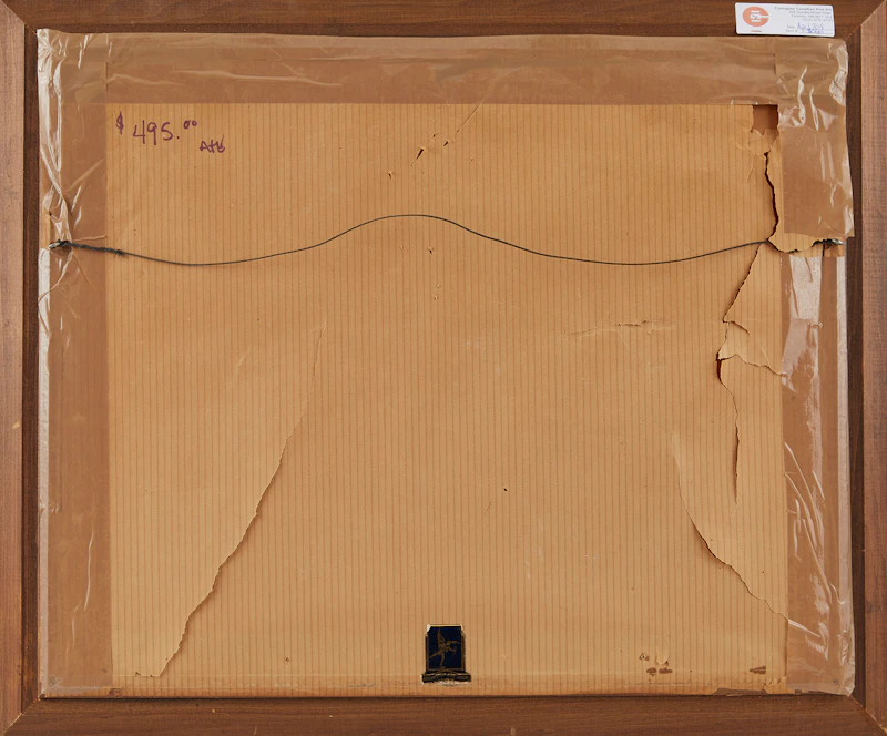 Robert N. Hurley, Shoreline Landscape, watercolour, 1969 - view 3
