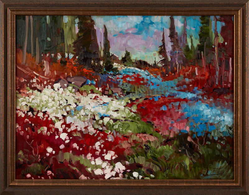 Bruno Côté, Valley in Summer, oil on canvas - view 2