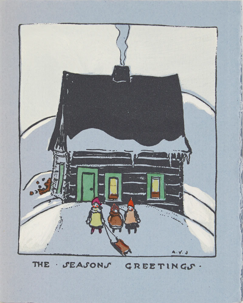 Alexander Young Jackson, The Seasons Greetings, colour serigraph - view 1