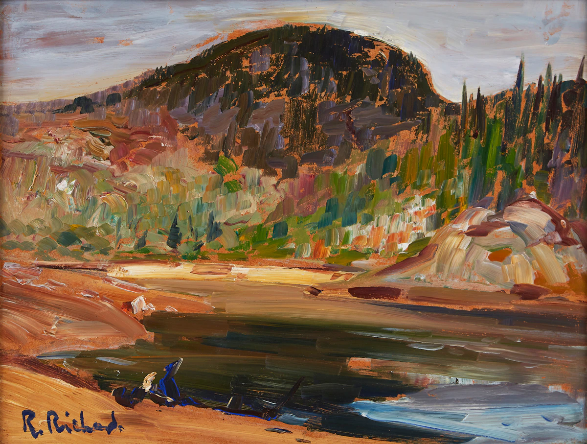 René Richard, St. Siméon, oil on masonite