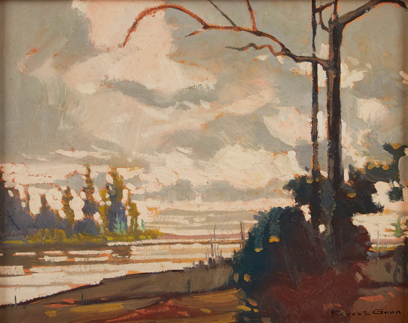 Moose Lake, Morning by Robert Genn