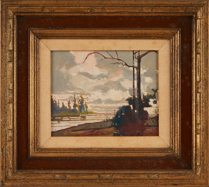 Robert Genn, Moose Lake, Morning, oil on board - view 2