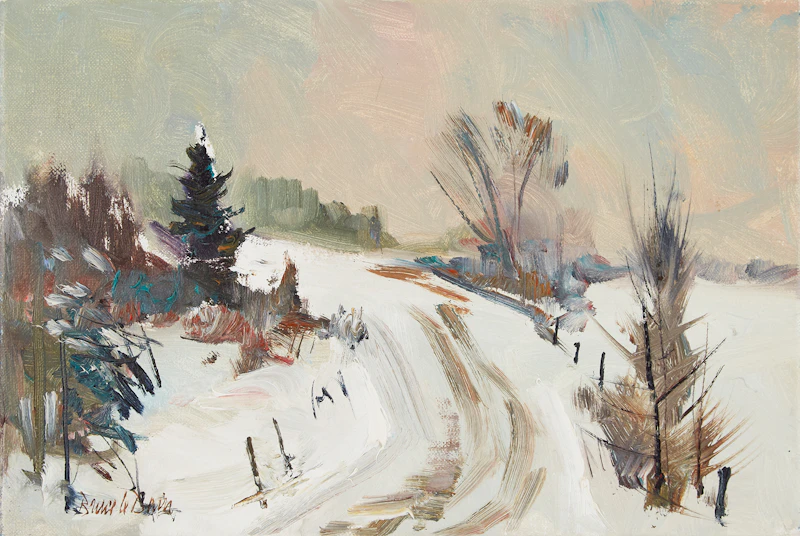Bruce Le Dain, Winter Road, Wolfe County, Que.