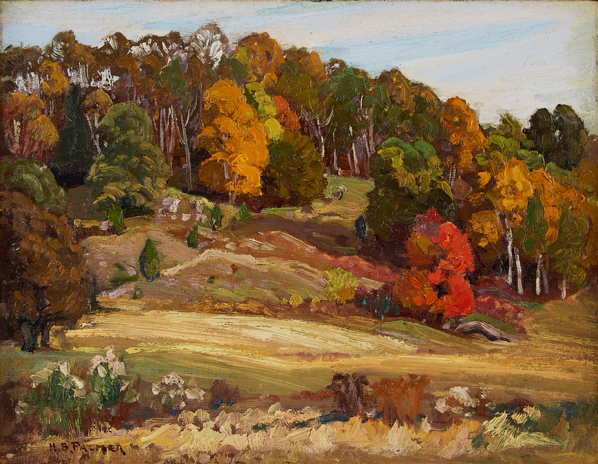 Herbert Sidney Palmer, Autumn Hillside, oil on canvas