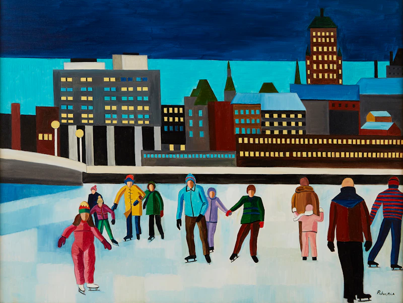 Claude Picher, Les patineurs sur la rivière St-Charles