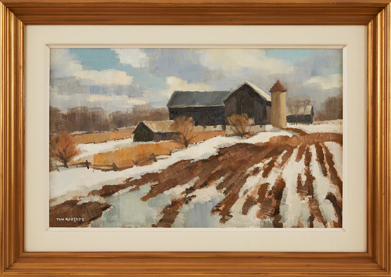 Thomas Keith Roberts, Kilbride Farm in March, oil on board - view 2