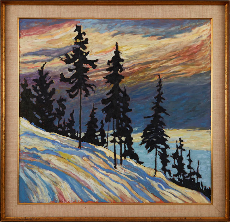 Robert Francis Michael McInnis, Black Firs, Burnaby, B.C., oil on canvas, 1975 - view 2