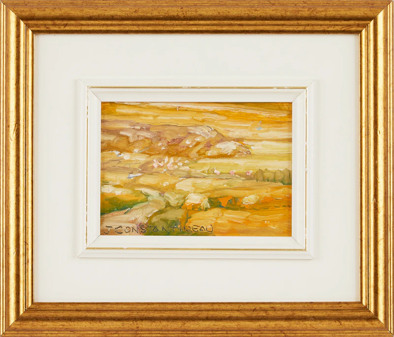 Jean Constantineau, Baie St-Paul, oil on board - view 2