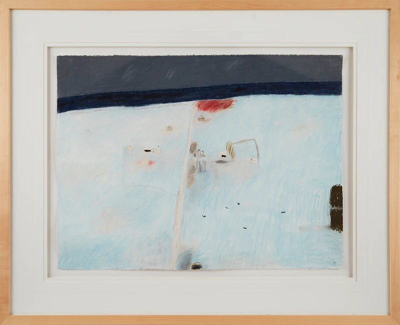 John Hartman, Abstract Landscape, mixed media on paper - view 2