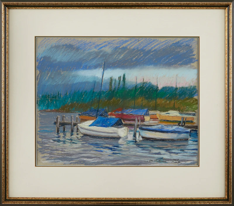Leo Mol, On Sheimsee, pastel, 1982 - view 2