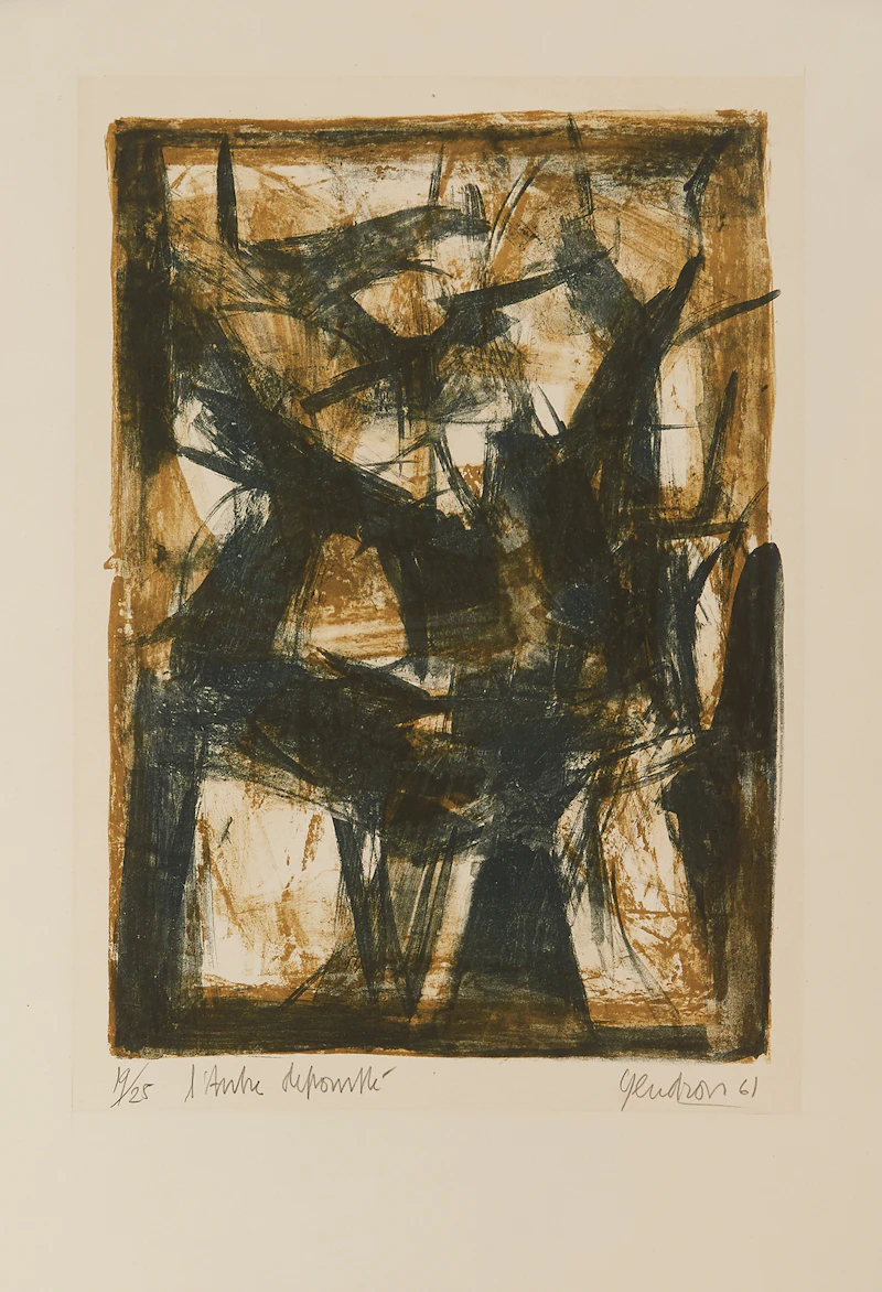 Pierre Gendron, l’Arbre de pomme, coloured lithograph, 1967 - view 2