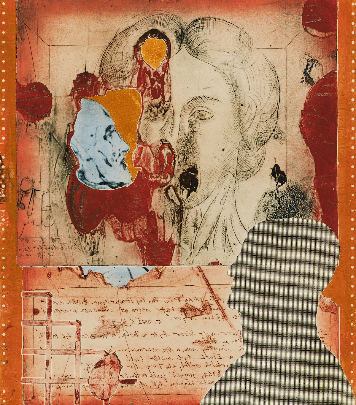 Jaroslav Hovadik, Untitled, colour etching, 1973