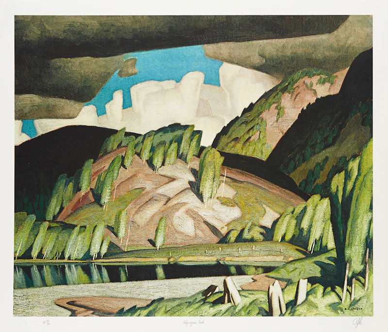 Alfred Joseph Casson, Moose Lake; The Village Store; Algonquin Park, three colour serigraphs - view 6