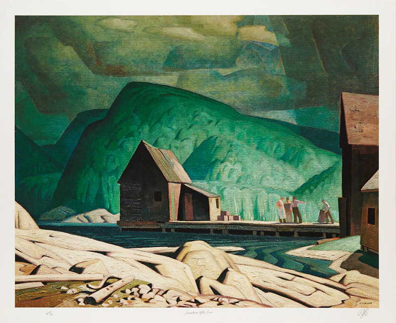 Alfred Joseph Casson, In the Islands, Georgian Bay; Sunshine After Rain; Farm House; Autumn on the York River, four colour serigraphs - view 2