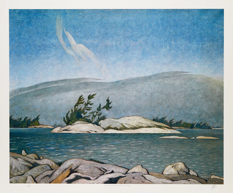 Alfred Joseph Casson, In the Islands, Georgian Bay; Sunshine After Rain; Farm House; Autumn on the York River, four colour serigraphs - view 4